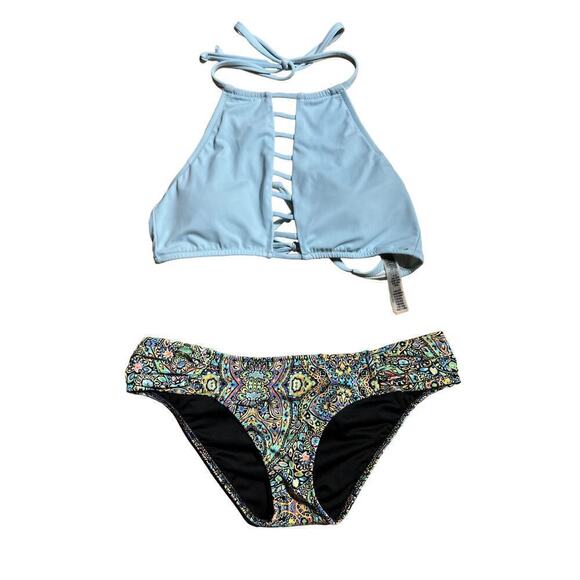 Victoria's Secret & PINK bikini swimsuit set. Women's Size Small. Paisley. Beach - Picture 1 of 8